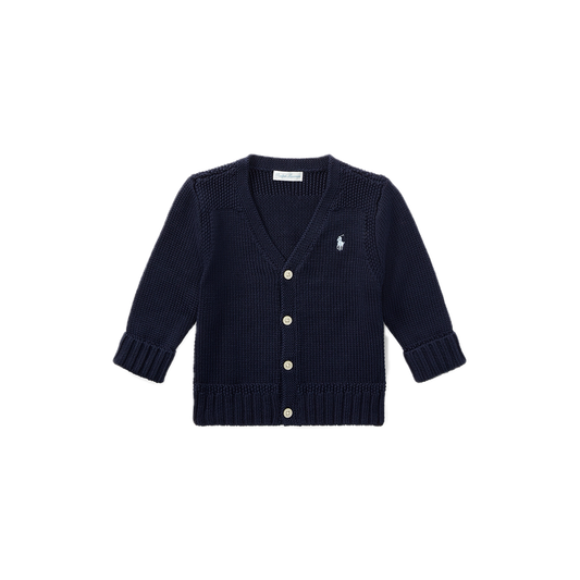 Cotton V-Neck Cardigan - Madison's Niche