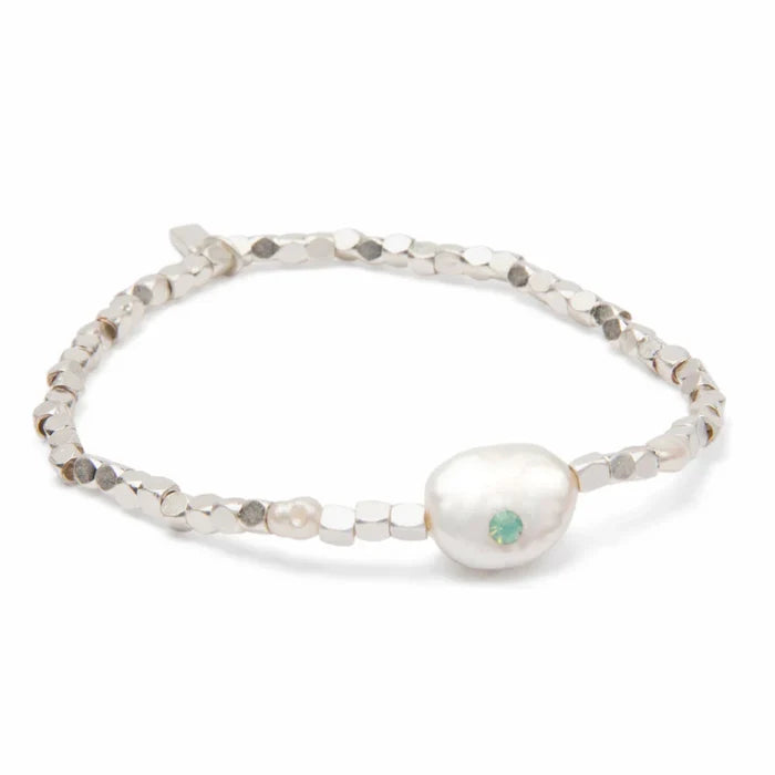 Courage Affirmation Bracelet in Silver - Madison's Niche