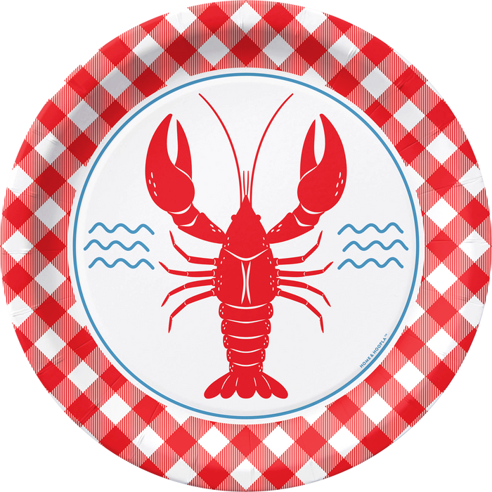Crawfish Theme Party Dinner Plate (16ct) - 318 Art & Frame