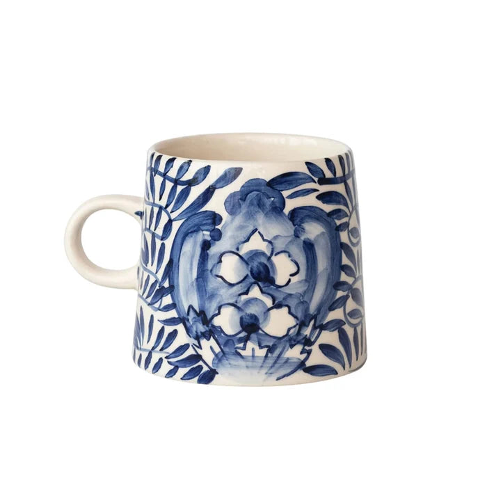 Cream Blue Mug - Madison's Niche