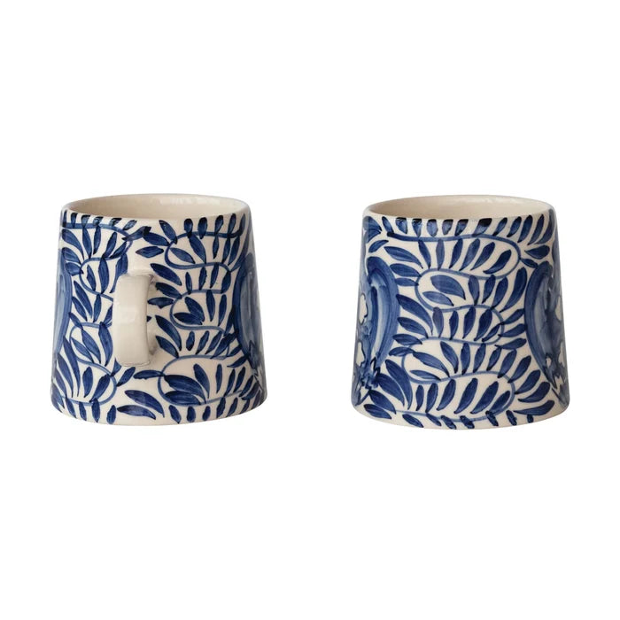 Cream Blue Mug - Madison's Niche