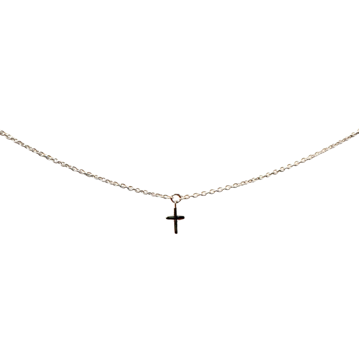 Cross Charm, Sterling Silver