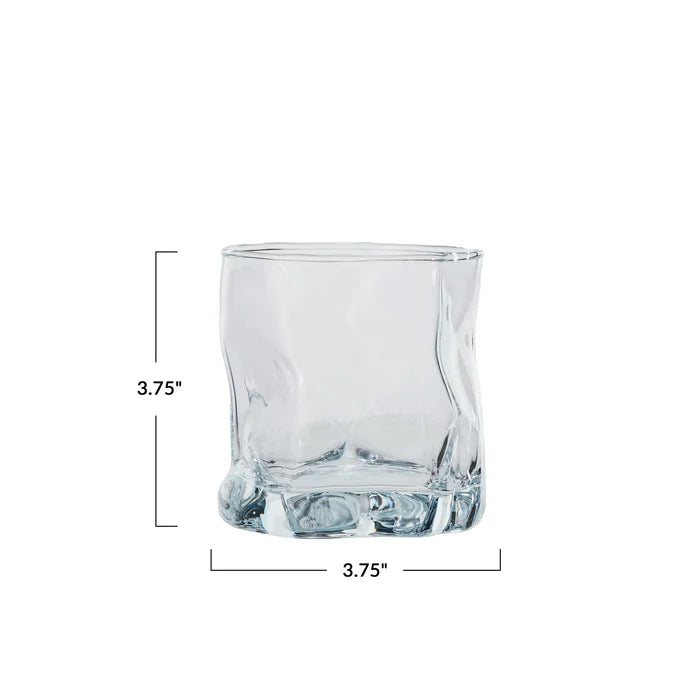 Crumpled Lowball Glass - Madison's Niche