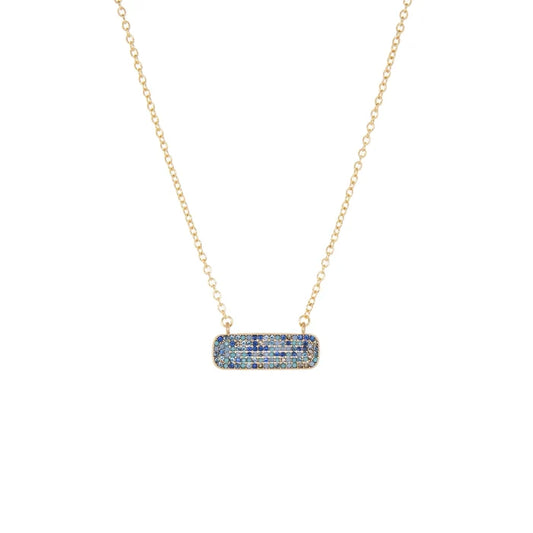 Crystal Rectangle Chain Necklace - Madison's Niche
