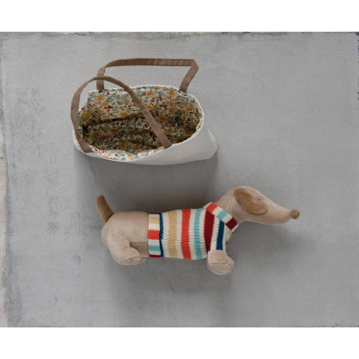 Dachshund in Carrier - Madison's Niche