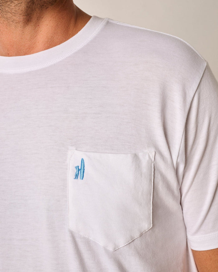 Dale 2.0 Pocket T-Shirt in White - Madison's Niche