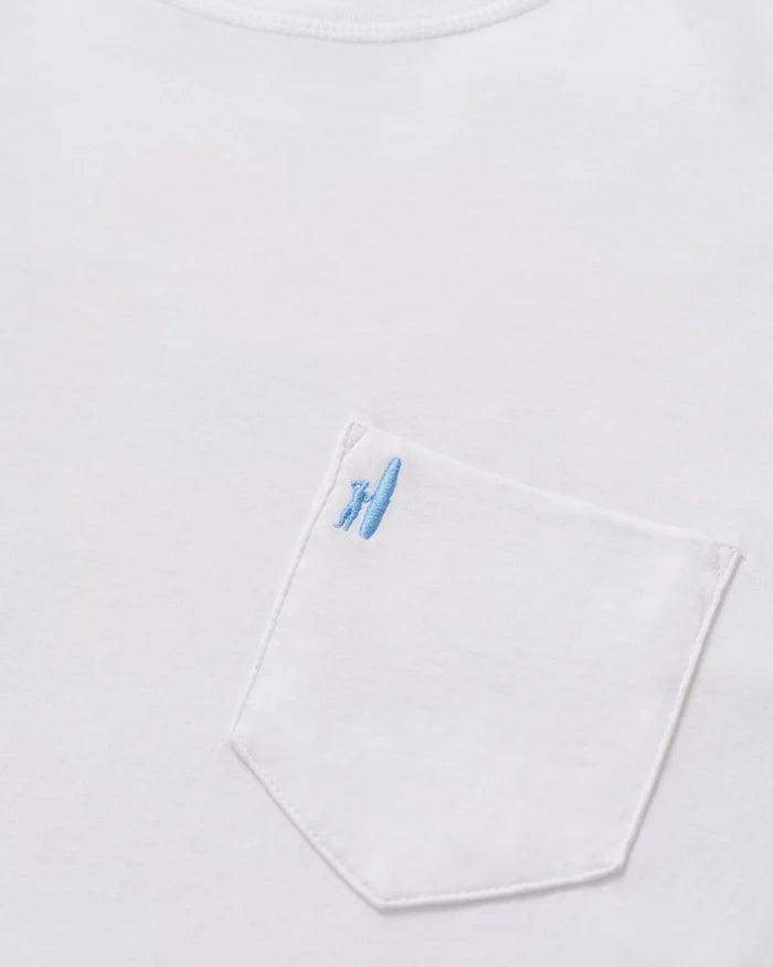 Dale 2.0 Pocket T-Shirt in White - Madison's Niche