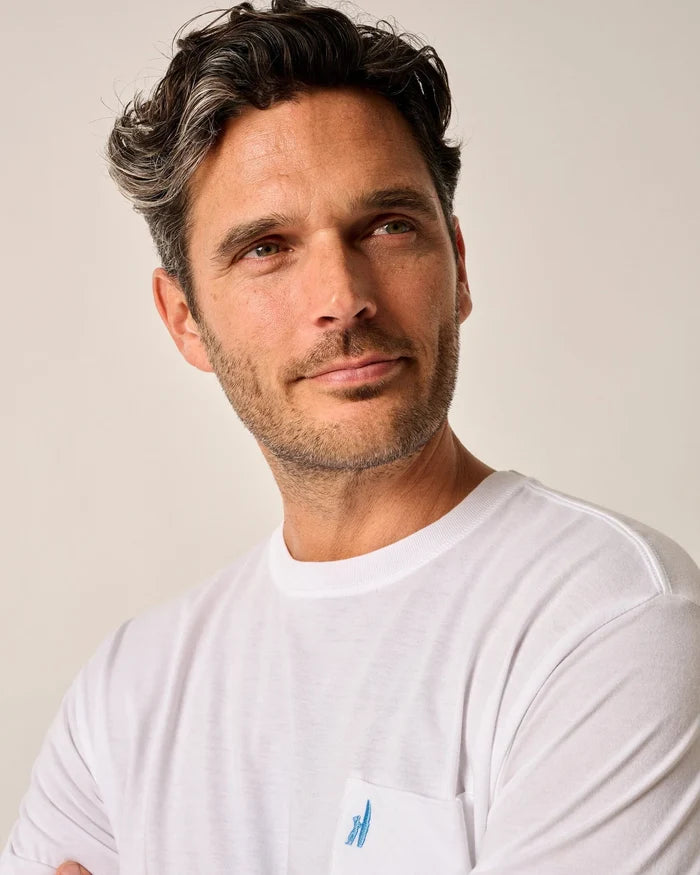 Dale 2.0 Pocket T-Shirt in White - Madison's Niche