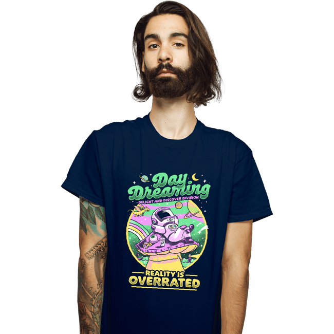 Secret_Shirts T-Shirts, Unisex / Small / Navy Day Dreaming Astronaut
