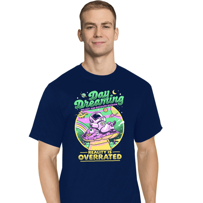 Secret_Shirts T-Shirts, Tall / Large / Navy Day Dreaming Astronaut