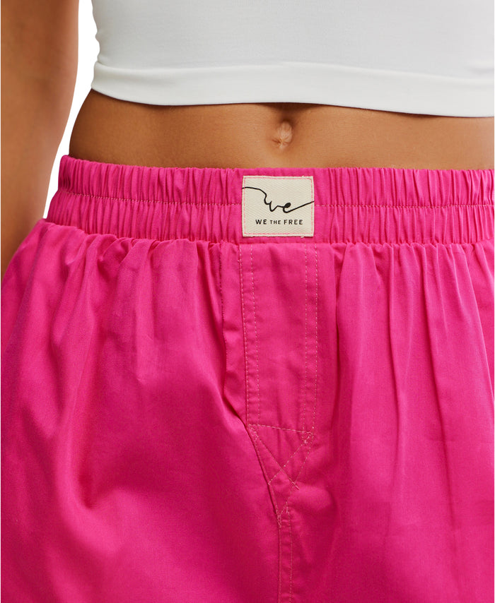 Day To Day Solid Boxers in Pink Peacock - Madison's Niche