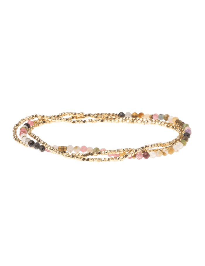 Delicate Stone Tourmaline/Gold Wrap - Madison's Niche