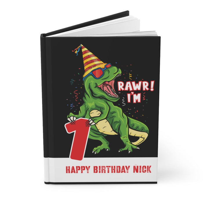 Dinosaur Birthday Hardcover Guest Book Journal Paper products