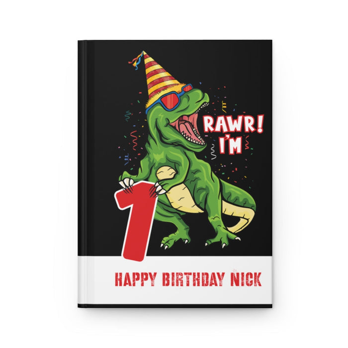 Dinosaur Birthday Hardcover Guest Book Journal Paper products