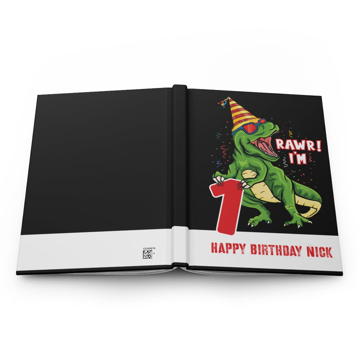 Dinosaur Birthday Hardcover Guest Book Journal Paper products