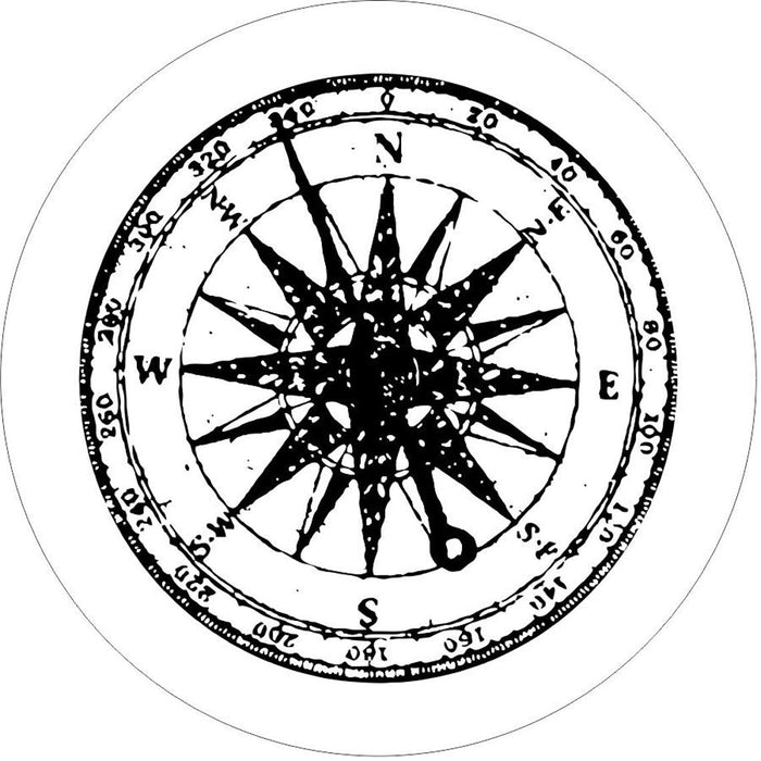 Distressed Detailed Compass