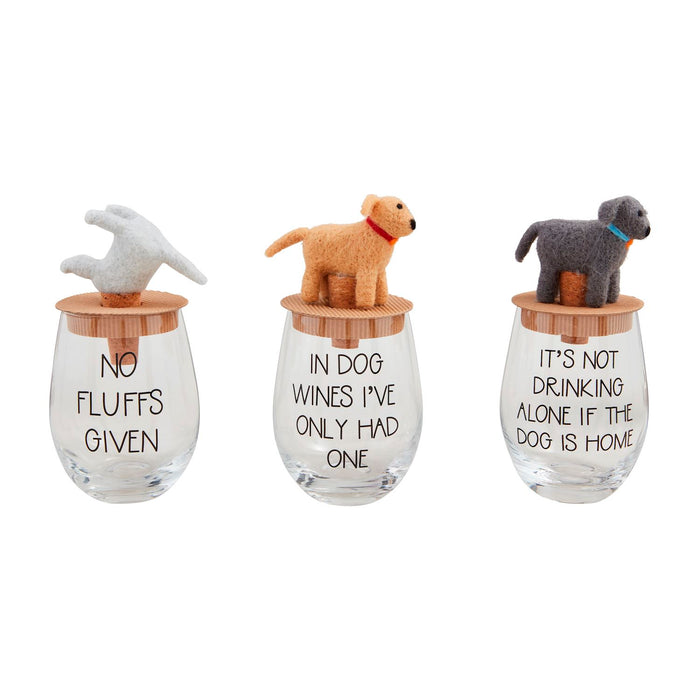 Dog Wine Glass & Topper Sets - Madison's Niche