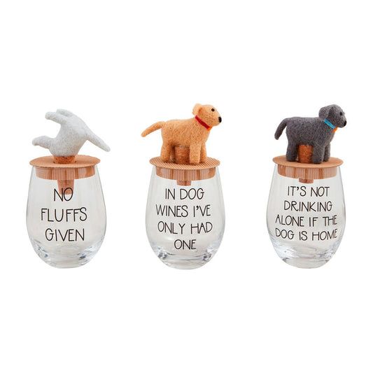 Dog Wine Glass & Topper Sets - Madison's Niche