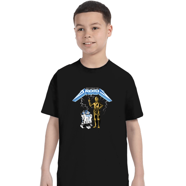 Daily_Deal_Shirts T-Shirts, Youth / XS / Black Don't Forget The Droids