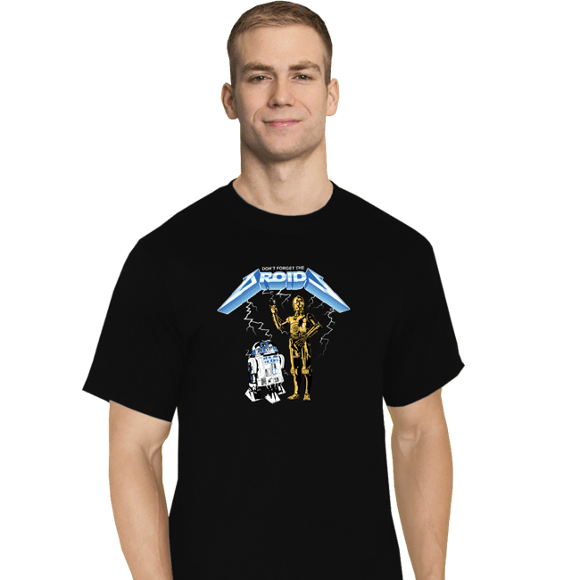 Daily_Deal_Shirts T-Shirts, Tall / Large / Black Don't Forget The Droids