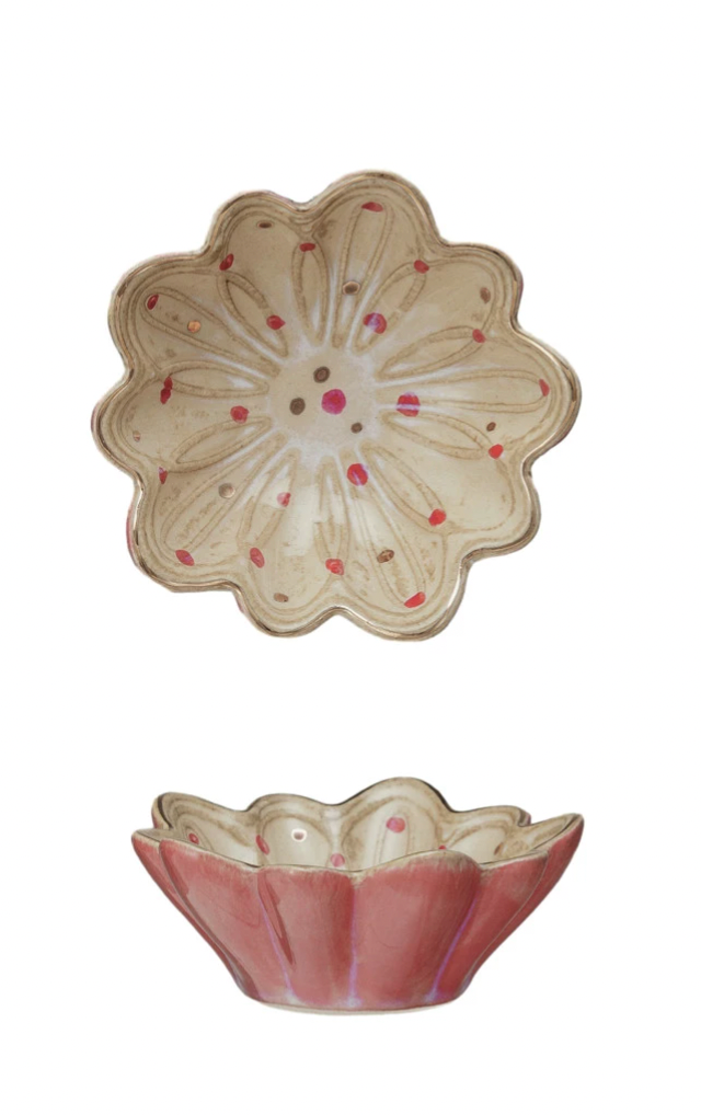 Dotted Flower Dish - Madison's Niche