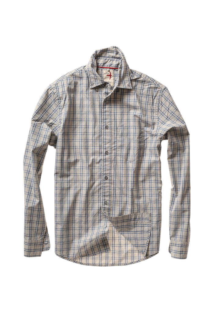 Dress Blues - Light Grey Heather / Blue Grid