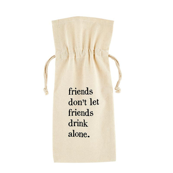 "Drink Alone" Wine Bag - Madison's Niche
