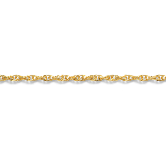 Permanent Jewelry, Dual Curb Chain, Yellow Gold Filled by the Inch