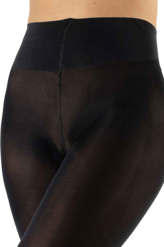 Cette plus size black tights on a white background