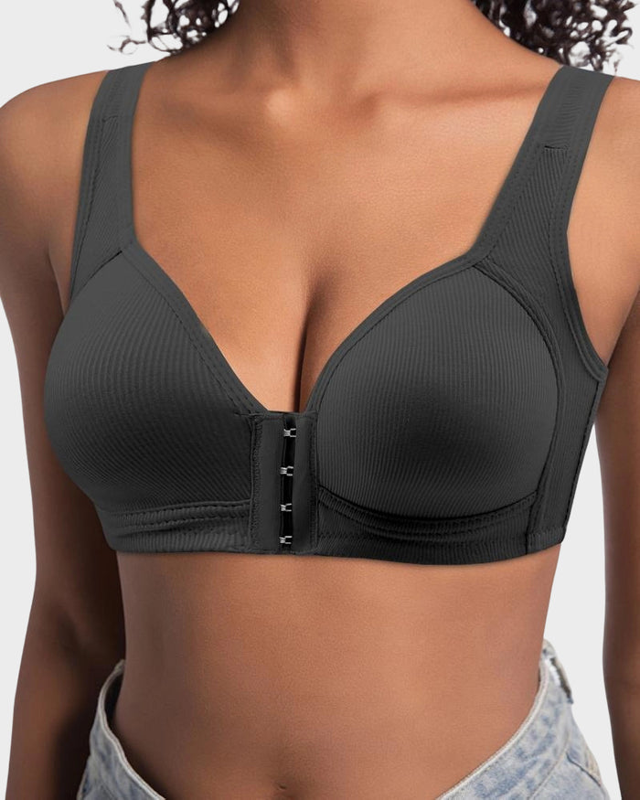 Easy-On Front Closure Wireless Support Bra