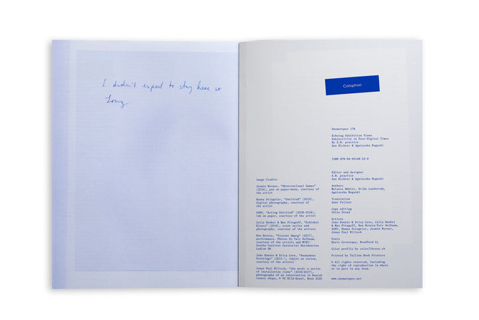 Echoing Exhibition Views - Subjectivity in Post-Digital Times