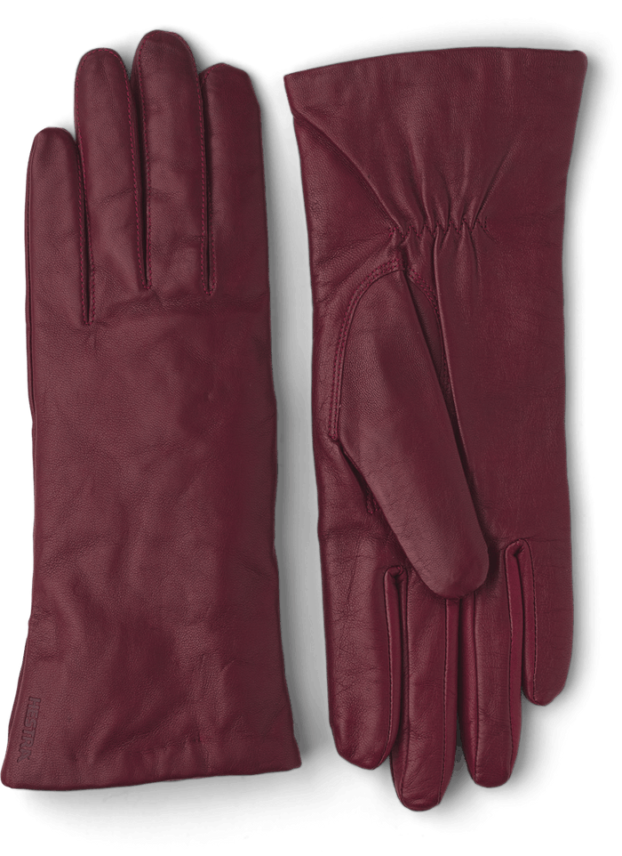 Elisabeth Leather Glove - Dark Red