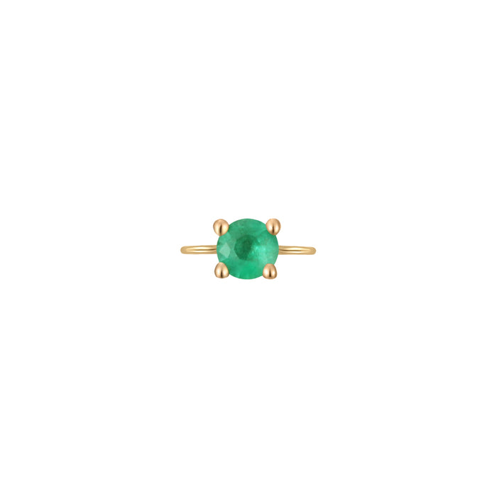 Permanent Jewelry, Emerald Connector Charm, Vermeil