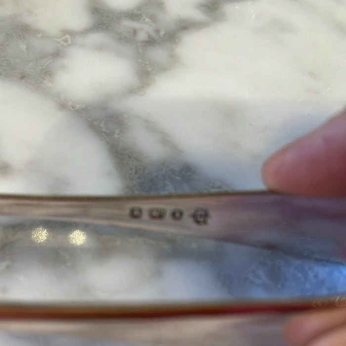 English Silver Plate Tongs.