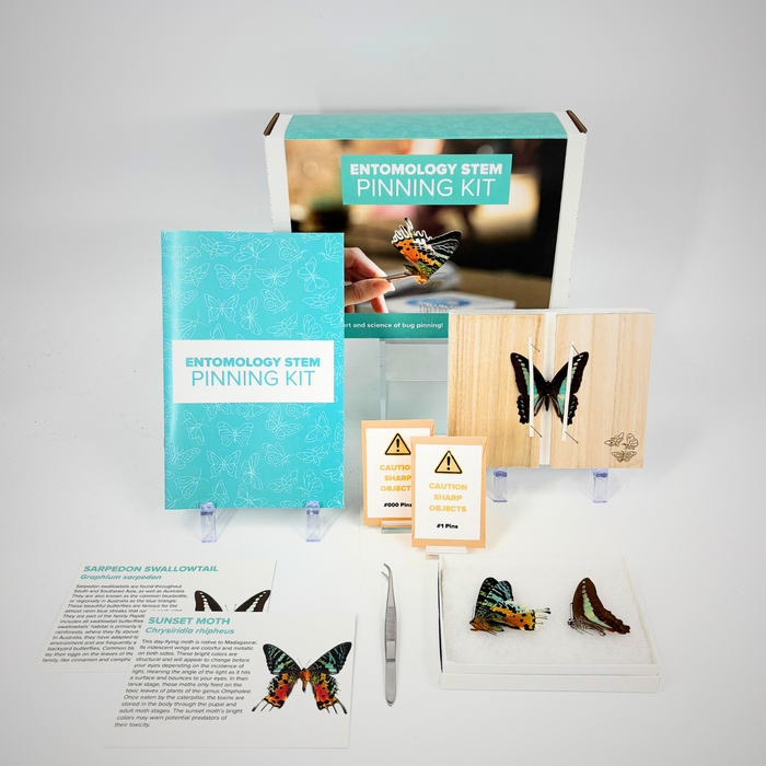 Entomology STEM Pinning Kit - Comprehensive Insect Preservation Kit