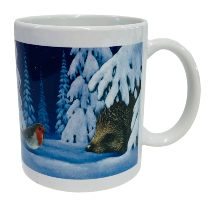 Eva Melhuish Hedgehog and Bird coffee mug