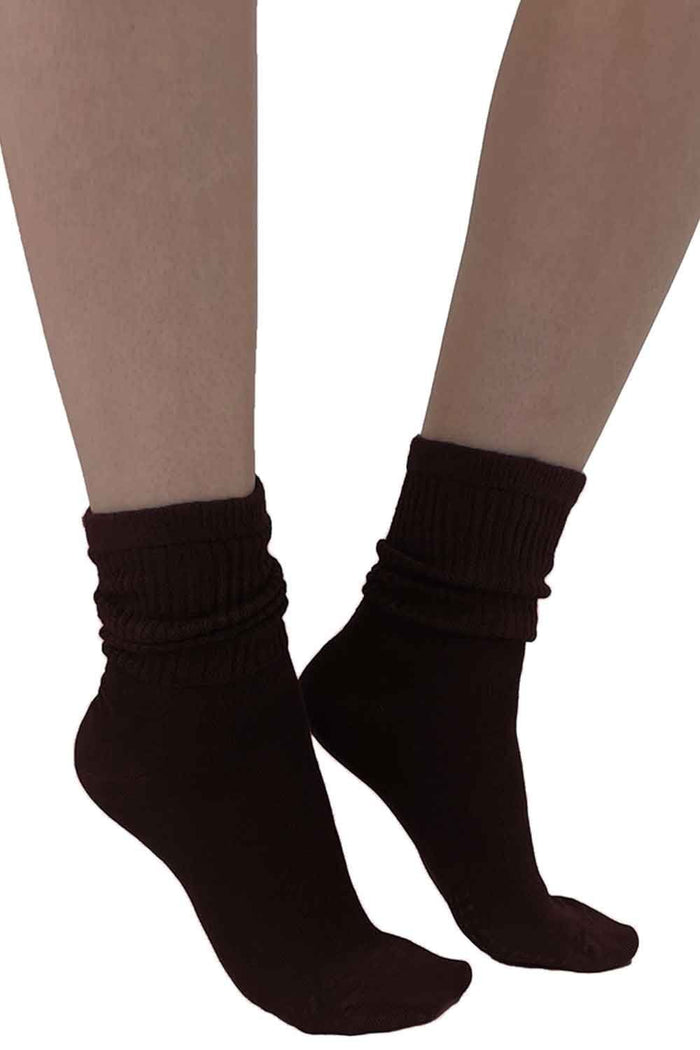 Extra wide bamboo super soft socks worn on a white background