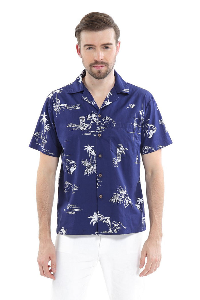 Father Daughter Set in Classic Map Navy
