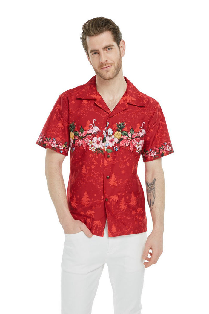 Father Daughter Set in Cross Santa Red