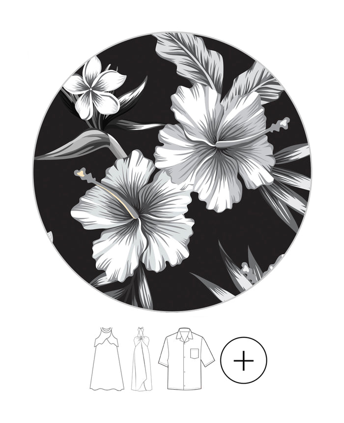 Father Daughter Set in Midnight Bloom
