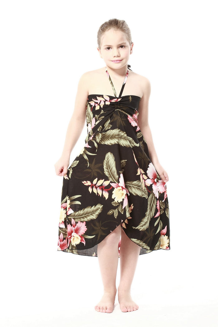 Father Daughter Set in Rafelsia Black
