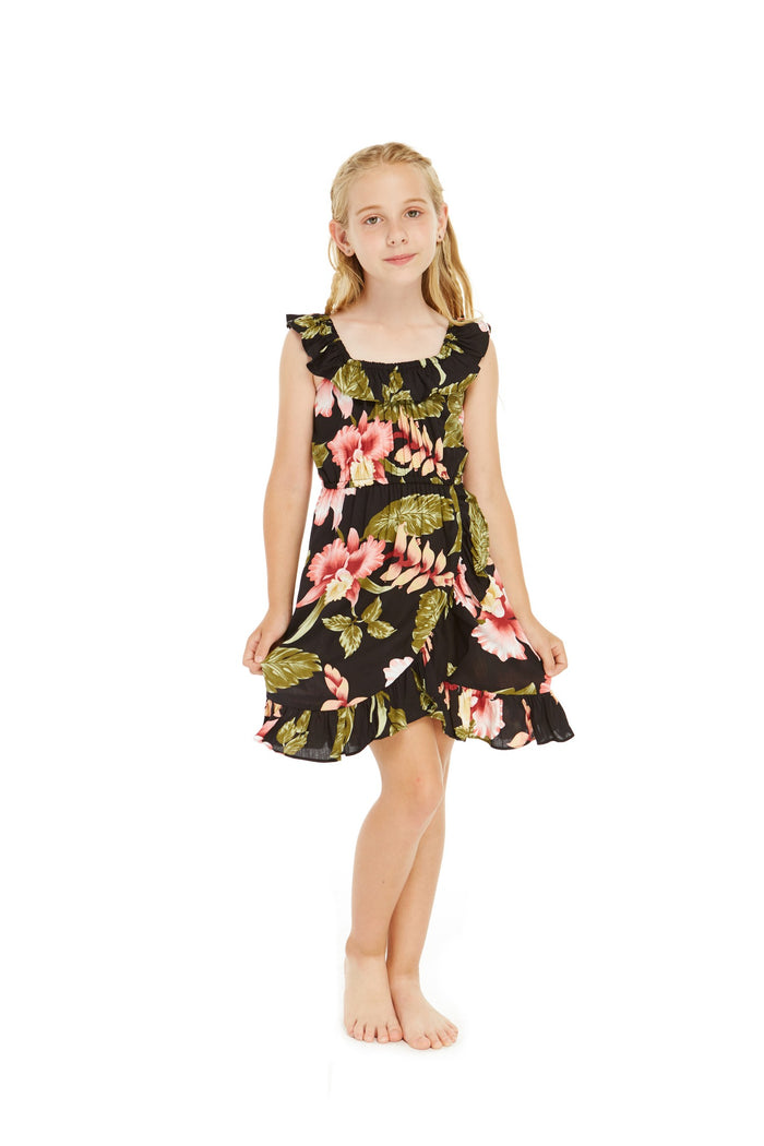 Father Daughter Set in Rafelsia Black