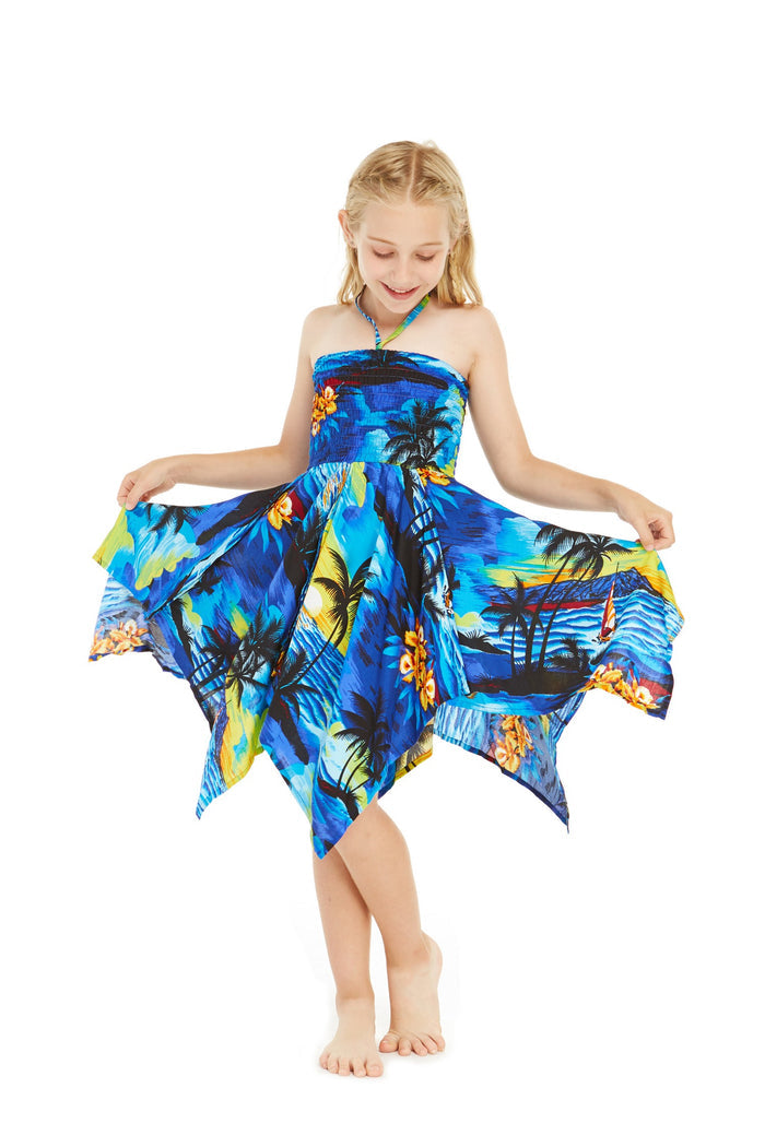 Father Daughter Set in Sunset Blue
