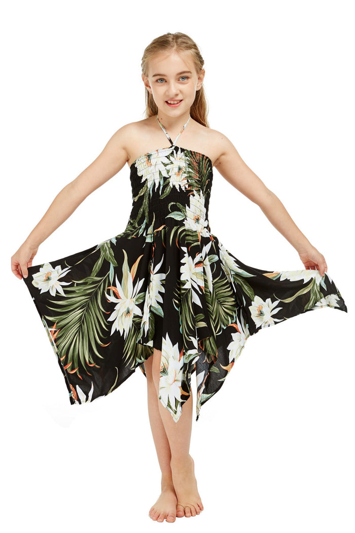 Father Daughter Set in Wispy Cereus Black