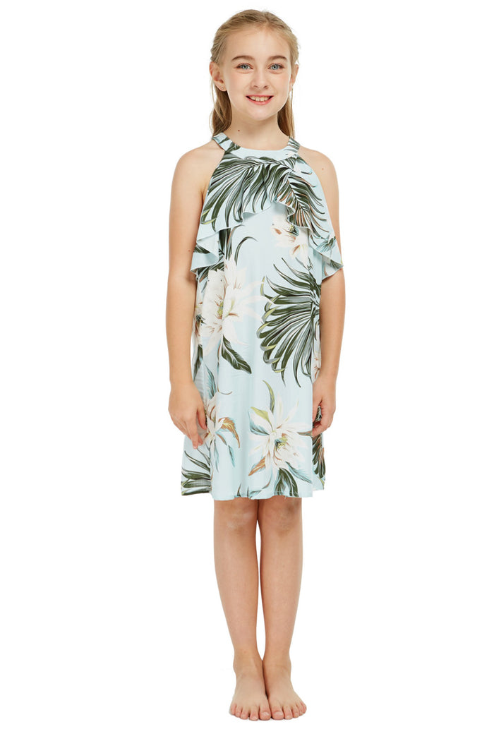 Father Daughter Set in Wispy Cereus Light Blue