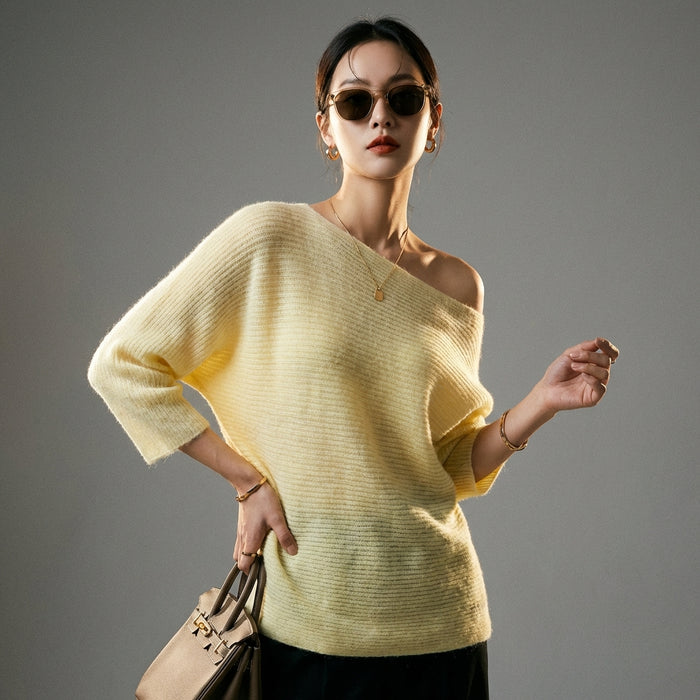 Haut épaule dénudée maille fine femme - Koreanxwear - Taille One Size