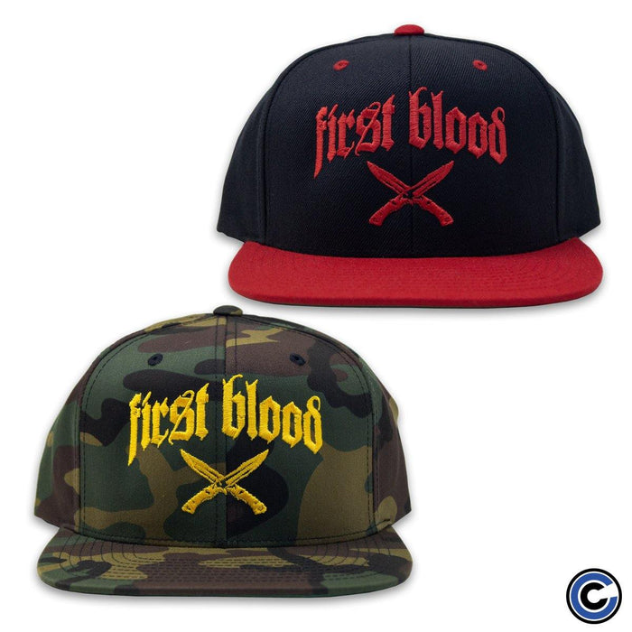 Buy – First Blood "Knives" Snapback – Band & Music Merch – Cold Cuts Merch