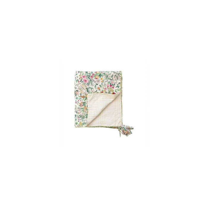 Floral Kantha Throw - Madison's Niche