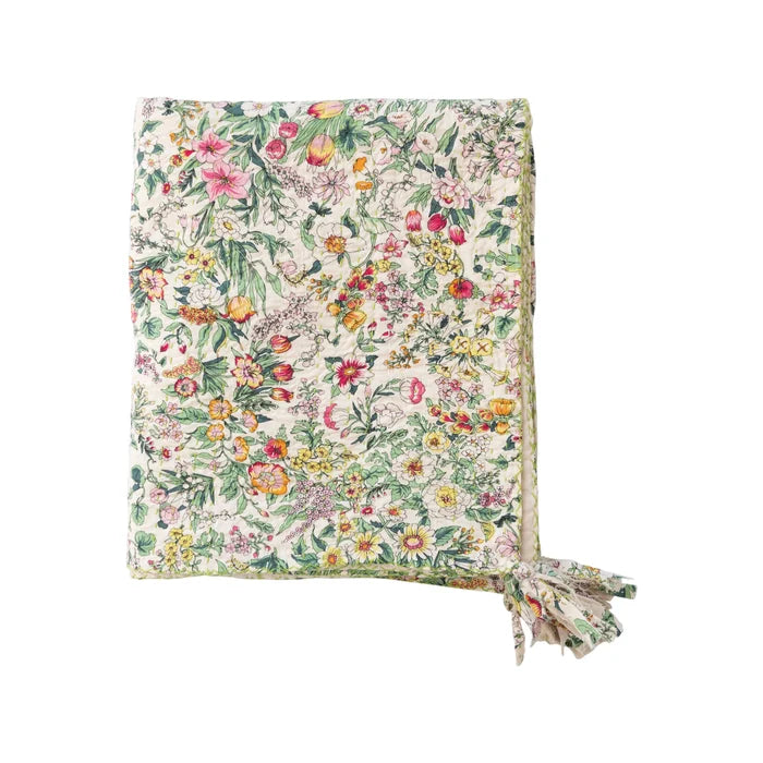Floral Kantha Throw - Madison's Niche