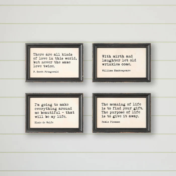 Framed Quote Wall Decor - Madison's Niche